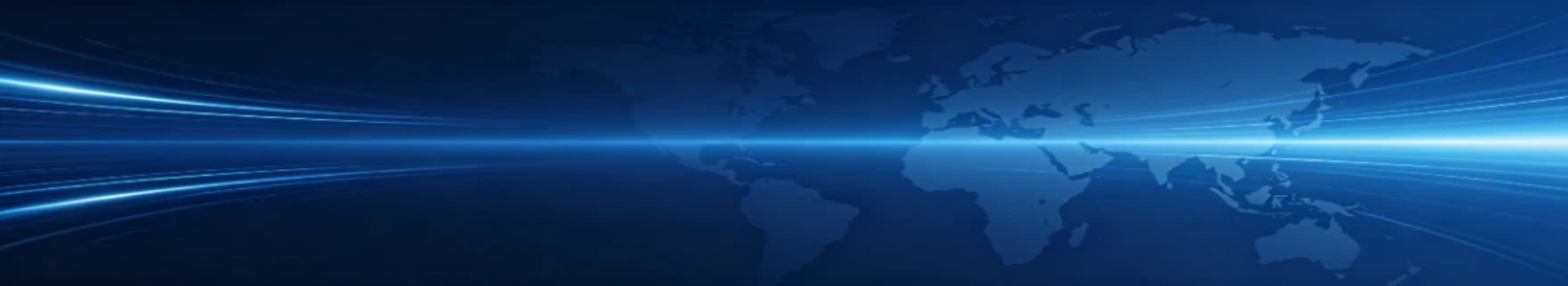 易翻译在线翻译平台栏目banner，蓝色科技风全球世界地图背景图